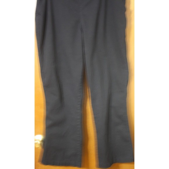 Essentials Plus Sz 18/20W Black Pull-Up Pants Two Pockets Cotton Light Weight - Picture 3 of 8